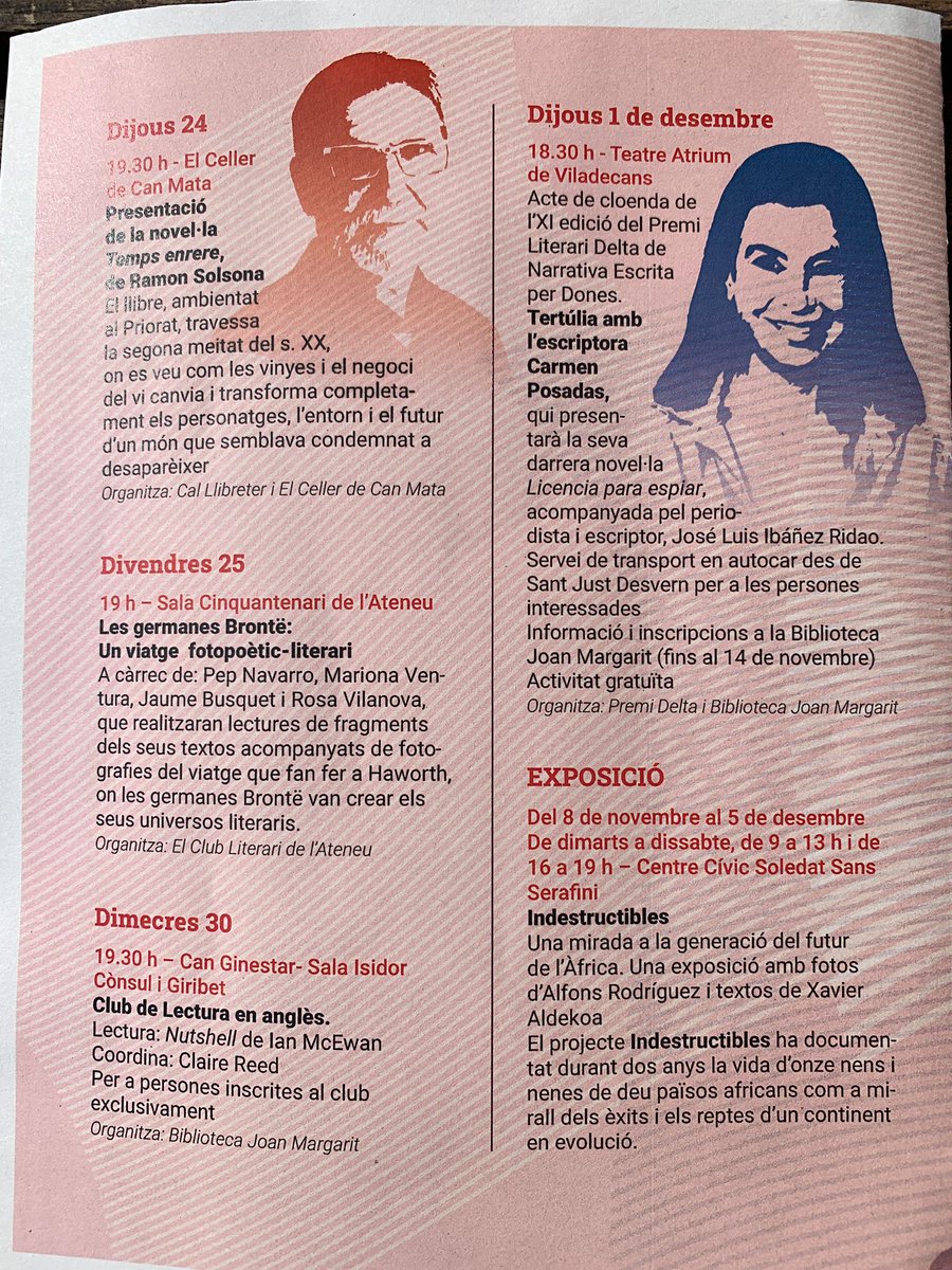 Se andades por Barcelona facede tempo para nos acompañar a @LusaAbad1 e a unha servidora o 22 deste mes. Será en <a href="/santjustdesvern/">Sant Just Desvern</a> a propósito de #Cobardes, editado por <a href="/BelaguaEd/">Belagua Ediciones</a> 
Quen se anima?