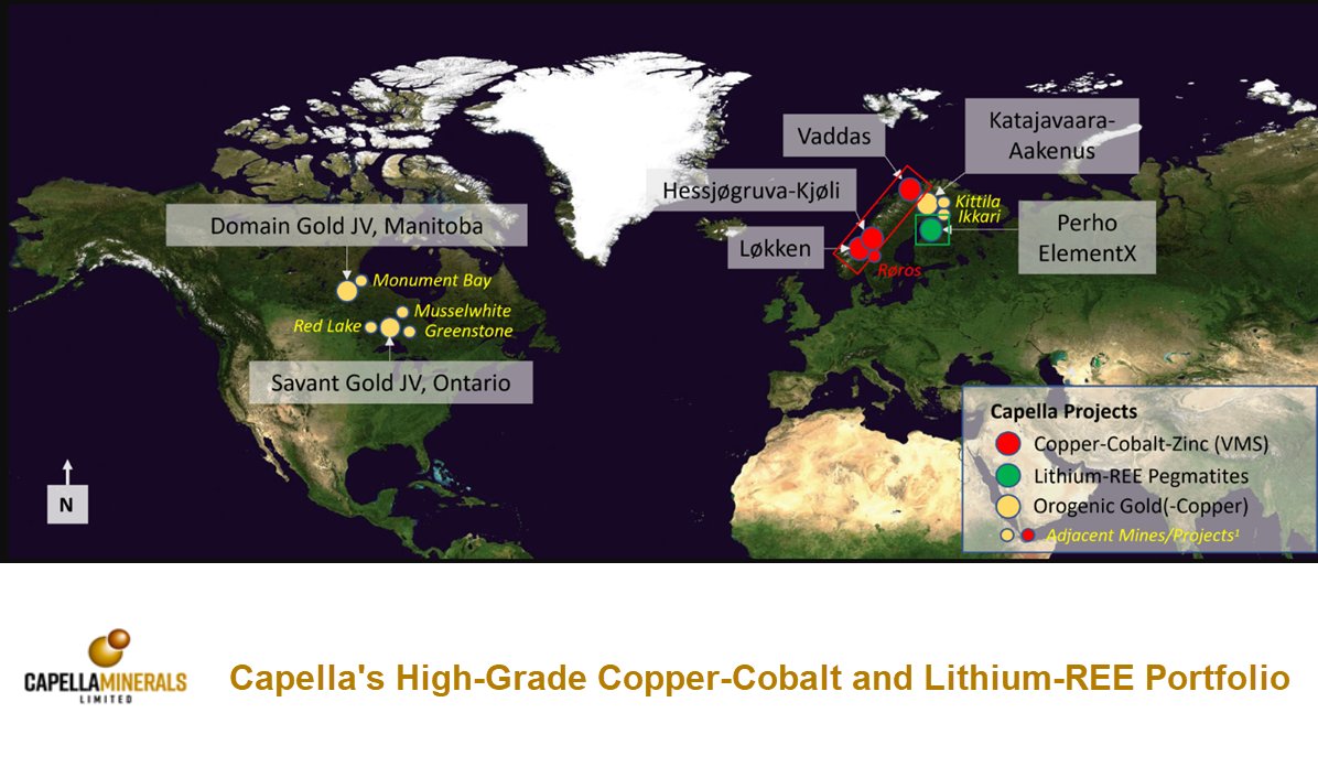 Capella Closes Oversubscribed Financing and Completes Acquisition of Lithium and REE Project Portfolio in Finland
 
TSXV: $CMIL OTCQB: $CMILF FRA: N7D2 | #lithium |  #REE |  t.ly/0cSB