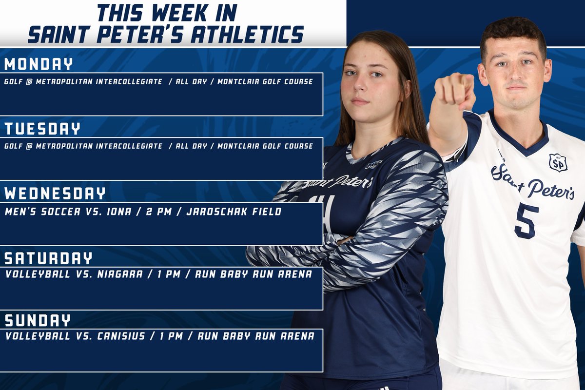 Saint Peterโs Athletics (@SPUAthletics) on Twitter photo 2022-10-31 13:45:04 ๐ฐ๐๐๐๐ ๐๐๐๐ ๐๐ ๐๐๐๐๐ ๐๐๐๐๐'๐ ๐๐๐๐๐๐๐๐๐๐ฐ 1๏ธโฃ@PeacocksGOLF completes their fall schedule 2๏ธโฃ@PeacocksMSOC celebrates Senior Day 3๏ธโฃ@PeacocksVB closes out their regular season at home with a pair of matches this weekend #StrutUp๐ฆ ๐ฐ๐๐๐๐ ๐๐๐๐ ๐๐ ๐๐๐๐๐ ๐๐๐๐๐'๐ ๐๐๐๐๐๐๐๐๐๐ฐ 1๏ธโฃ@PeacocksGOLF completes their fall schedule 2๏ธโฃ@PeacocksMSOC celebrates Senior Day 3๏ธโฃ@PeacocksVB closes out their regular season at home with a pair of matches this weekend #StrutUp๐ฆ