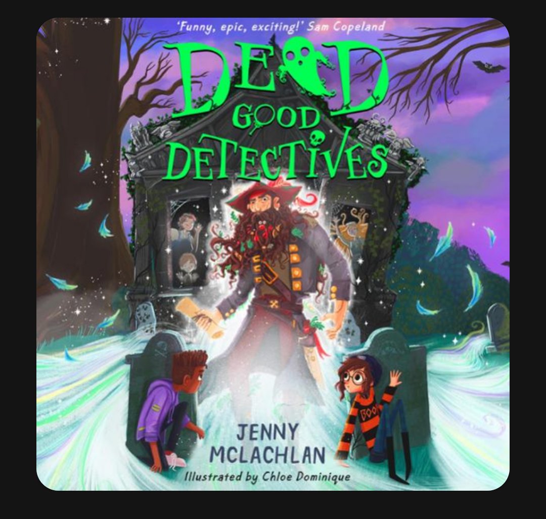 We've been loving listening to #DeadGoodDetectives by @JennyMcLachlan1 this #Halloween! It's so original, hilarious & exciting with pirates & ghosts galore 👻🏴‍☠️🎃
#MGLit #funnybooks #readingforpleasure