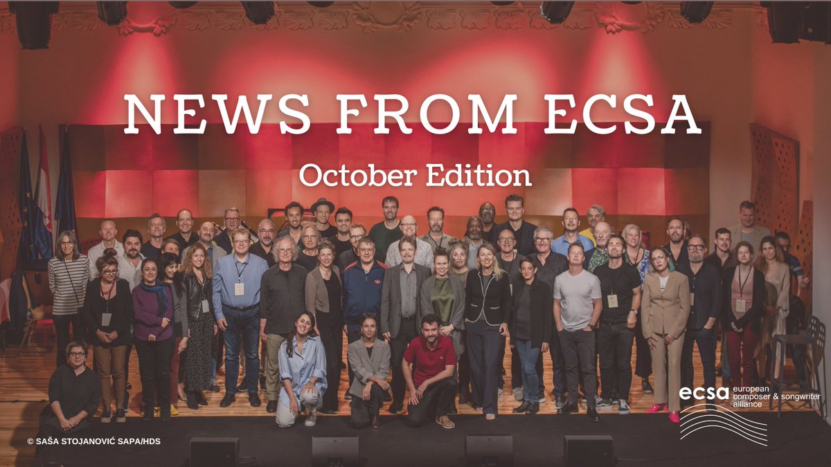 Creators_ECSA's tweet photo. #NEWSfromECSA October edition!
Read about:
📣ECSA & @authorsocieties on #buyouts @Europarl_EN on 8.11.22
🎹ECSA & @AEConservatoire mentoring program
🏆Winners of @WSAwards @FilmfestGent
🎤ECSA at @IMPForum
🎟️#ECCOConcert reserve your free ticket!
&more:🔗https://t.co/w5NWyq6CJE https://t.co/GMnPnkQsv4