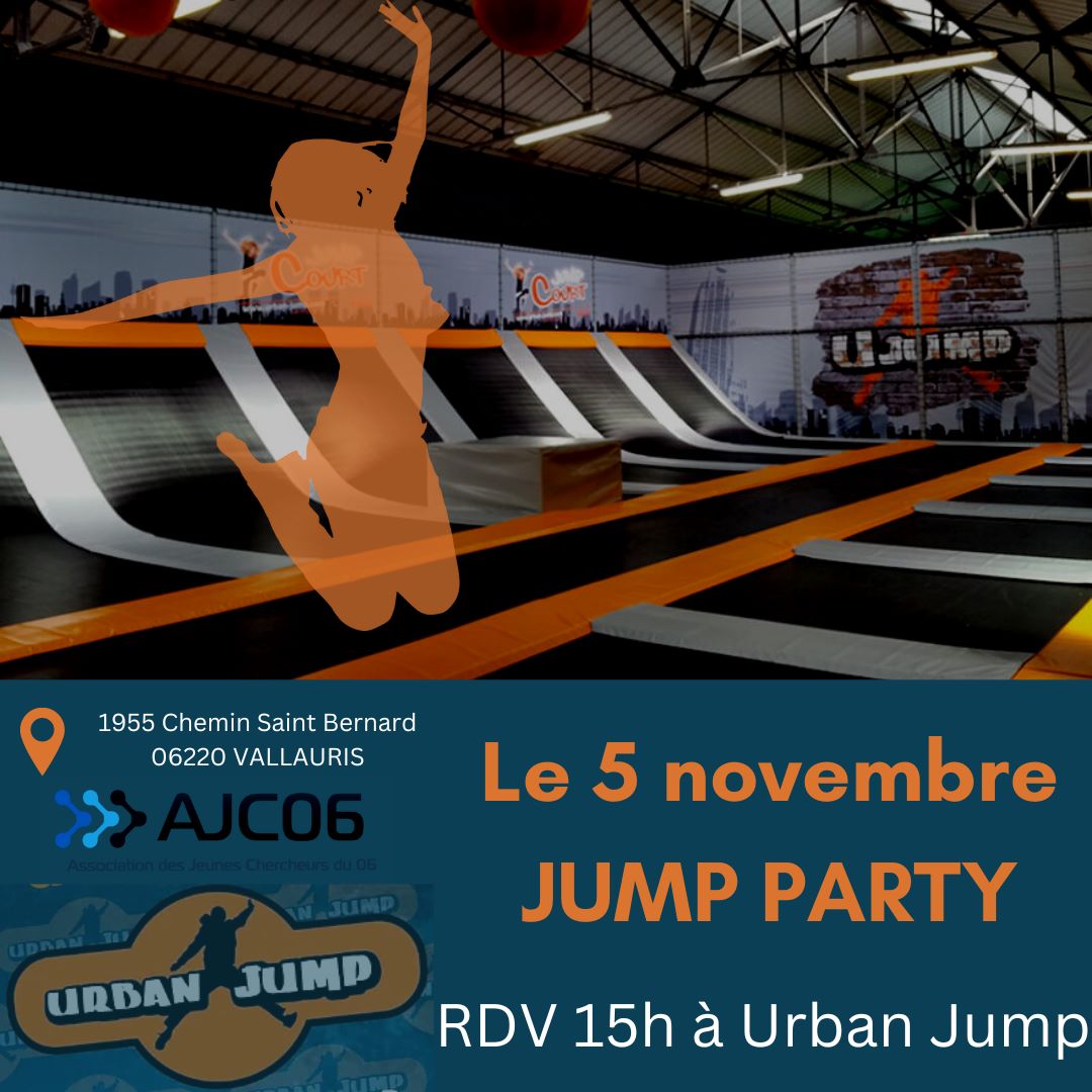 L'AJC06 vous invite à un team building qui se déroulera dans une salle de Trampoline !! 
Attention, le nombre de place est limité et l’inscription est obligatoire : forms.gle/nN7nuXAN77Pq32…
Si tu n’as pas de véhicules pour te rendre sur place, renseigne-le dans le formulaire ! ⬇️