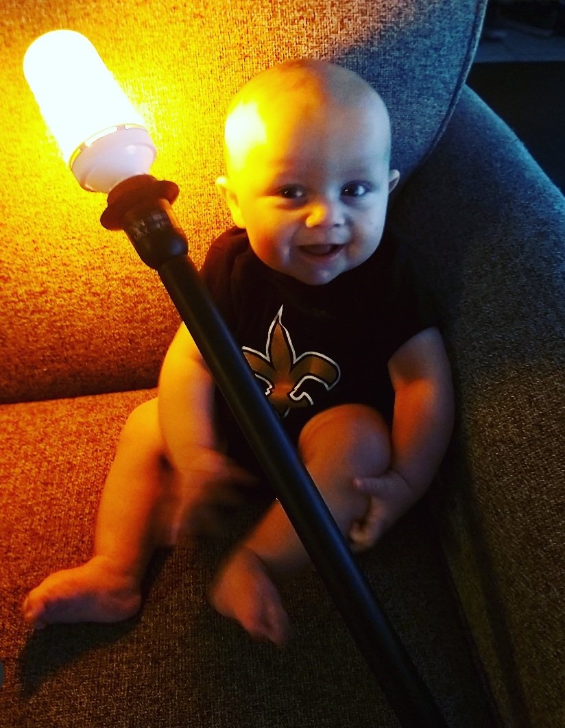 KarryRB's tweet image. @KyleBrandt @gmfb 
Jack from the @Saints #NewOrleansSaints got the #Scepter on Halloween for his Best #AngryRun