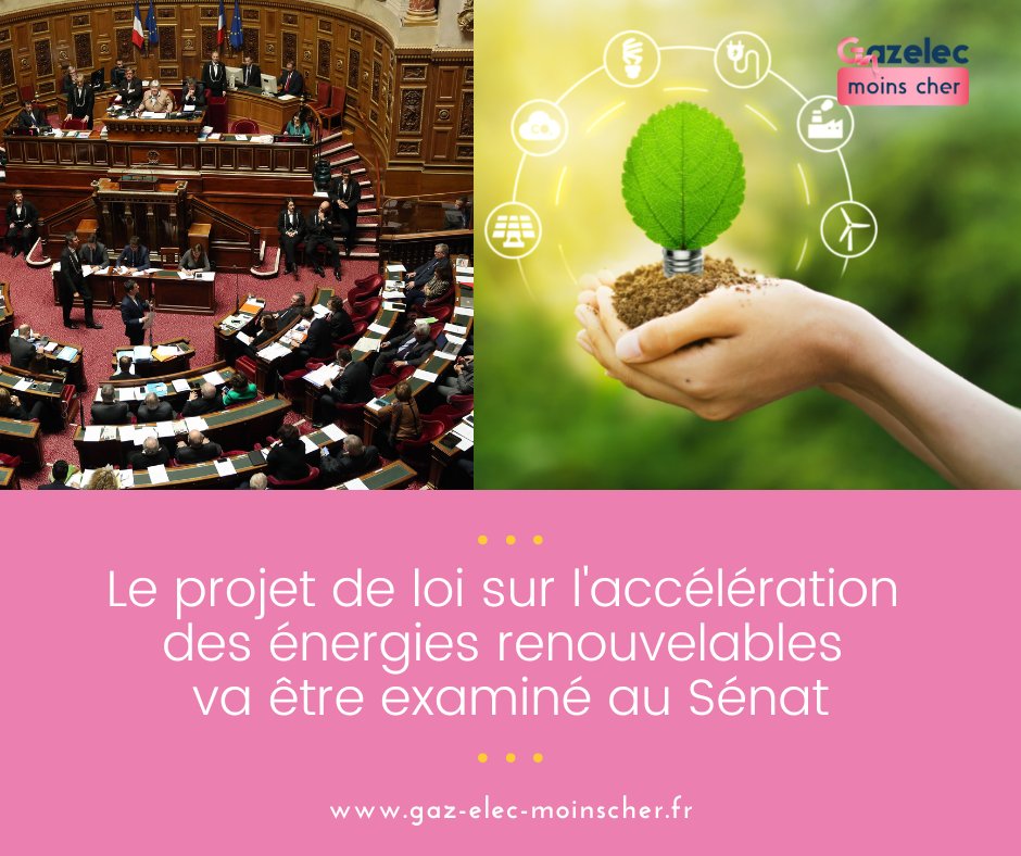 Elec_MoinsCher's tweet photo. [ACTU ÉNERGIE⚡]
Le Sénat doit se réunir pour voter un projet de #loi visant à accélérer les #énergiesrenouvelables pour rattraper le retard qu'a pris la #France face à ses voisins européens
➡️ https://t.co/RFPyCr2NTx

#Energie #objectif2050 #GEMC https://t.co/s2q19NePeo
