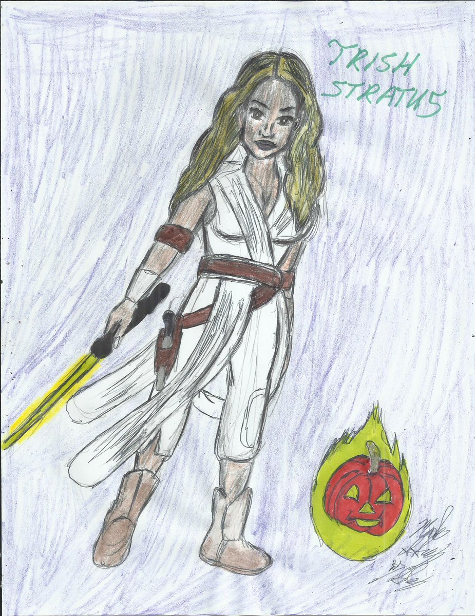 Happy Halloween @trishstratuscom Trish Stratus!!!!! Have a great & wonderful day. I hope you like the new special portrait I have drew of you. Let me know what you think. #artwork #tvpersonality #wrestler #trishstratus #happyhalloween #portrait 
https://t.co/pQJOUg1GMs https://t.co/TWeM5Dmq2l