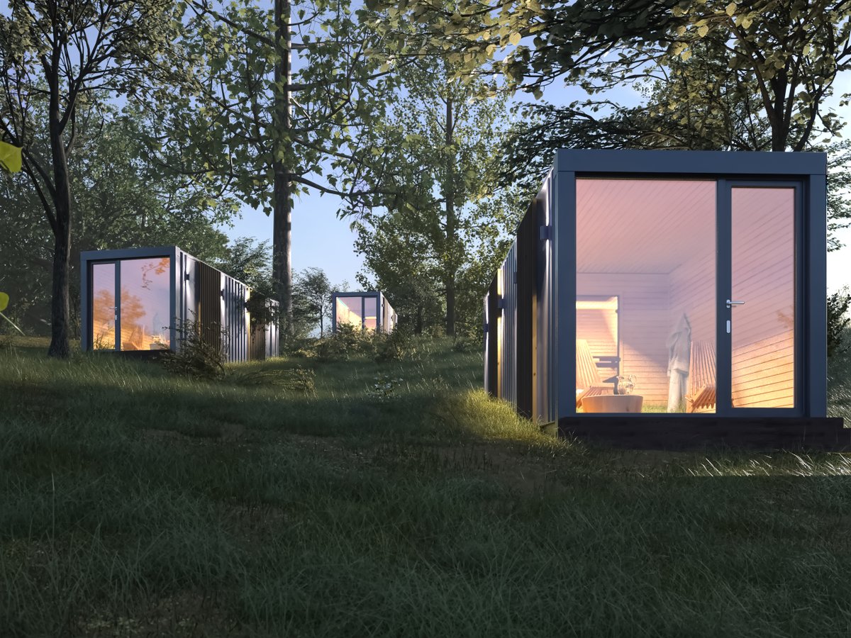 BoredXrchitect's tweet photo. 'Reborn' Container Sauna 3D Visualization by PhayaWorks 
https://t.co/vi7a4ExcMO
.
.
#rebornsaunas #octanerender #octane #containersauna #3dvisualization #phayaworks #3drender #exterior #container #sauna #nature #3dnature #saunadesign #3dlandscape #3dart #digitalartist #3dartist https://t.co/8AHOeJy8Pc