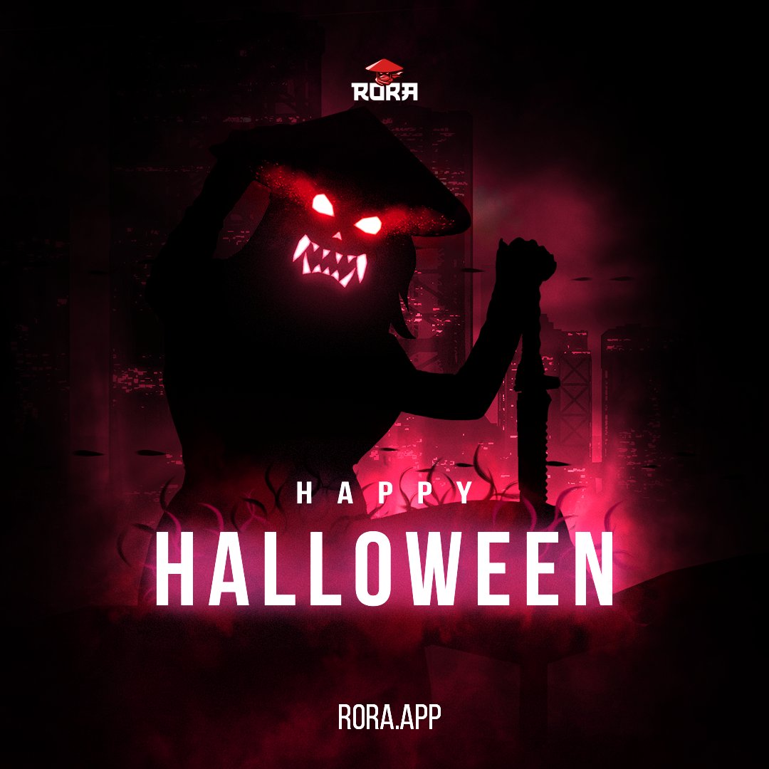 Happy Halloween from the $RORA Council 🎃👻 

We wish all Guardians a fun time with your friends and family. But stay alert, when everyone dresses up spooky, it's easy for Cyclaws to hide within crowds.

You know what to do when you catch them ⚔️✨

#BNB #BSC #RORAVERSE🌌