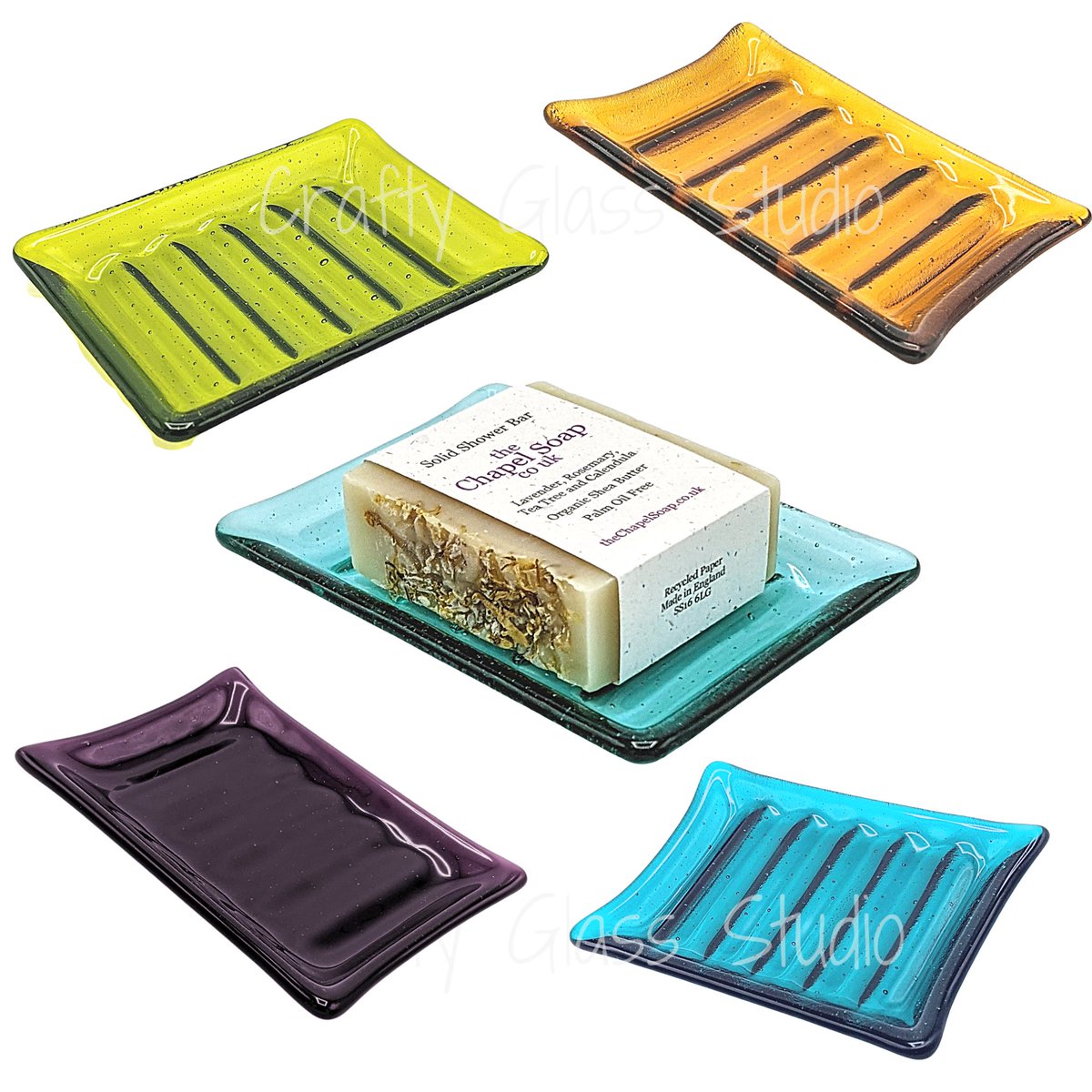 I still have some of these gorgeous soap dishes available on my website complete with your very own great smelling bar of soap from Dean @ChapelSoap - what a great gift it would make for the eco conscious.
Free UK Delivery too! 

#MHHSBD #Gift #soap 

craftyglassstudio.co.uk/product/soap-d…