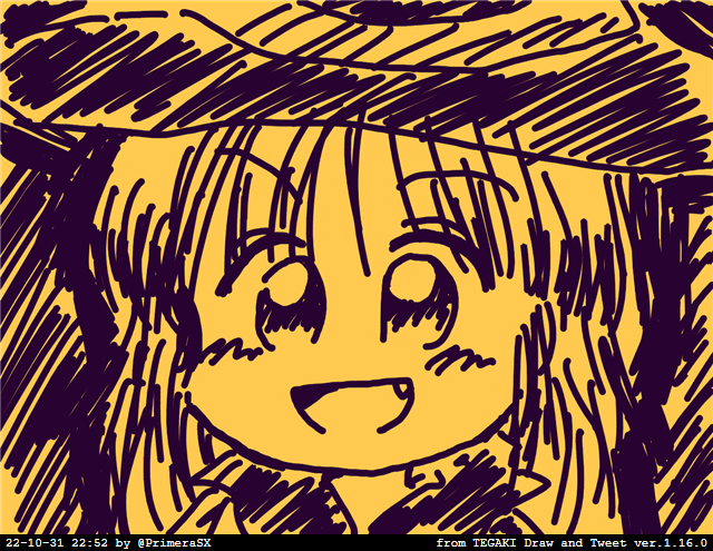 1girl solo smile hat open mouth monochrome fang  illustration images