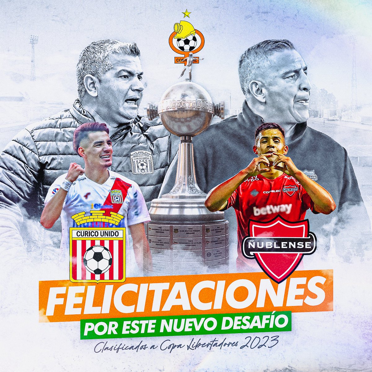 ☝🏻 Como lo dijimos el pasado sábado, <a href="/nublenseSADP/">Deportivo Ñublense</a> y <a href="/curicounidocdp/">#Elclubdesugente⚪🔴</a> clasificaron a la Copa Libertadores 🏆 por primera vez en su historia 🙌🏻 es importante destacar esto y mil veces, porque especialmente a los clubes de provincias, nos cuesta el doble lograr esto.