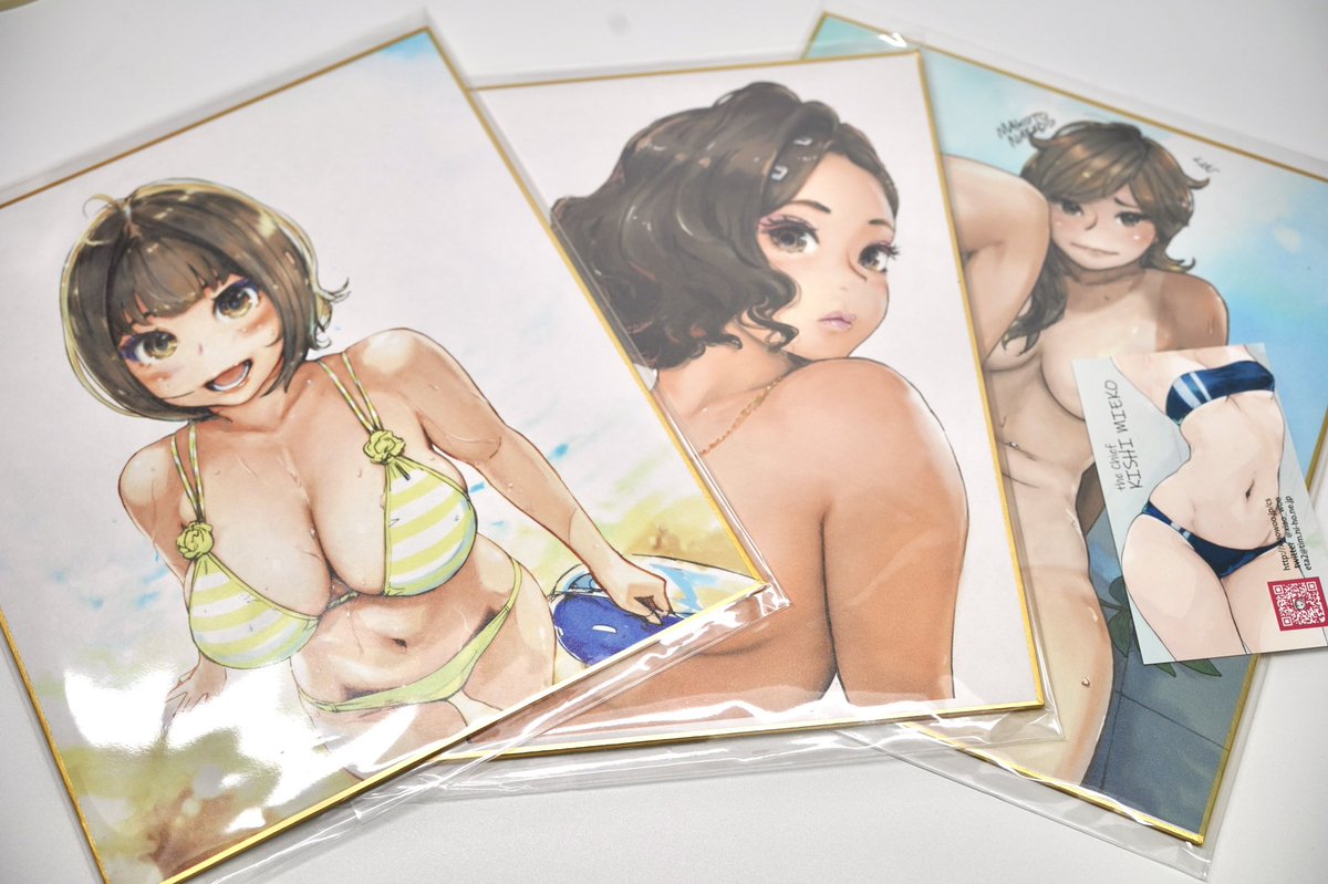 完売の一部特製プリント色紙少数再入荷❤️ ただいまBOOTHに登録しておきました〜♪ 