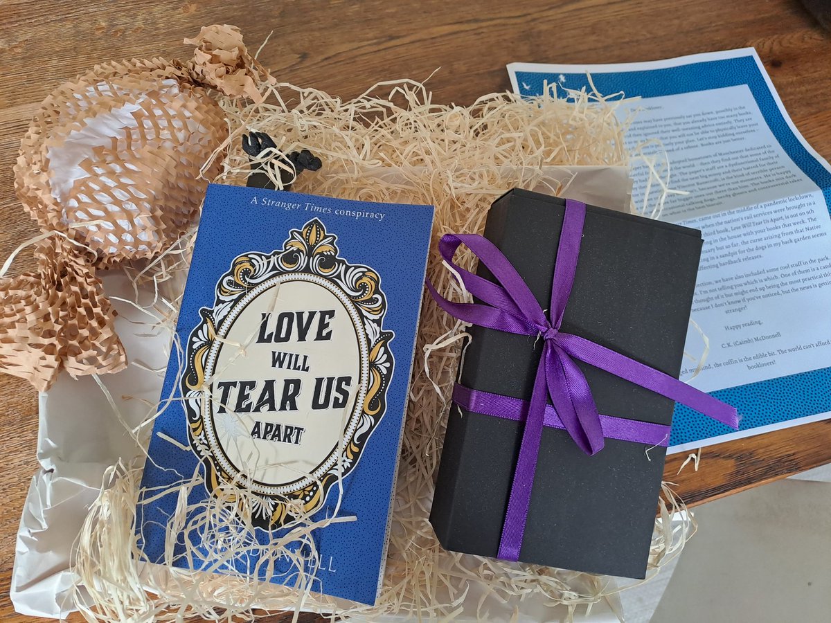 My little one was so excited to open these amazing treats today and I can't wait to read Love will Tear us Apart (Feb 23) by C.K McDonnell.Thank you @TransworldBooks for my amazing #bookpost.#LoveWillTearUsApart