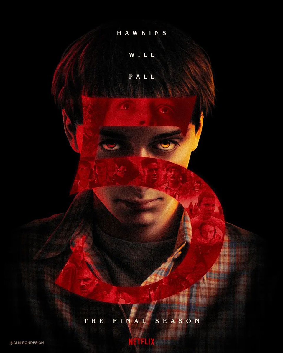 Hawkins will fall. Stranger Things season 5 poster - 9GAG