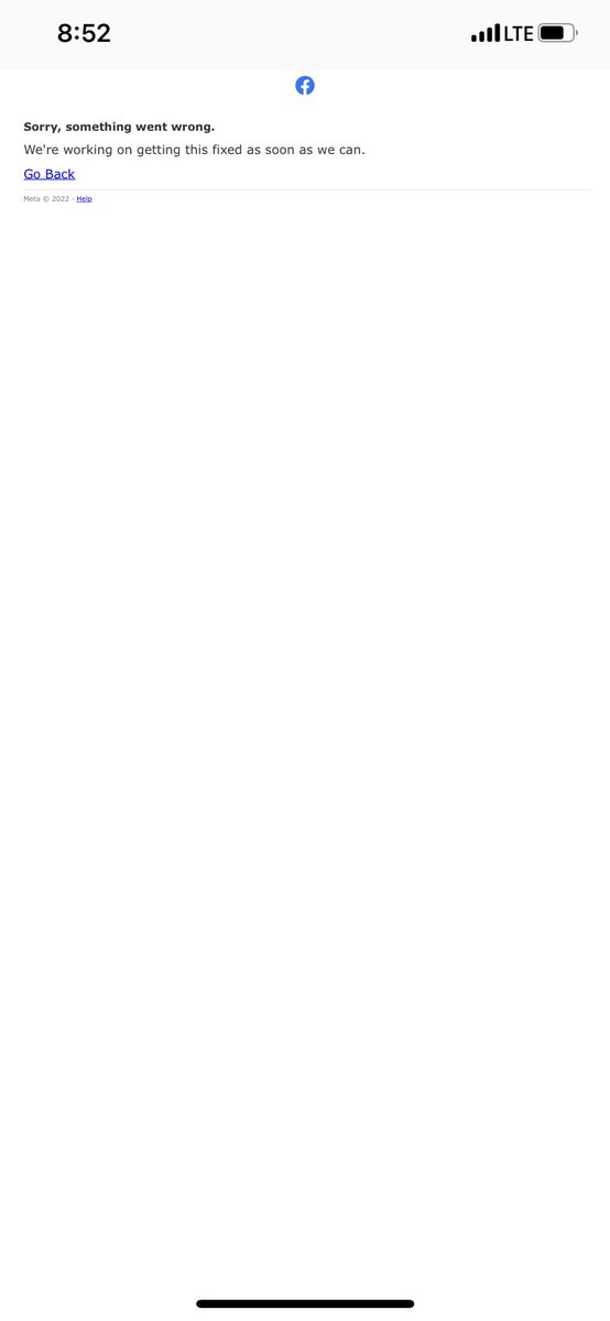 You know shit hit the fan when <a href="/Meta/">Meta</a> can’t even quick make a more branded warning message.