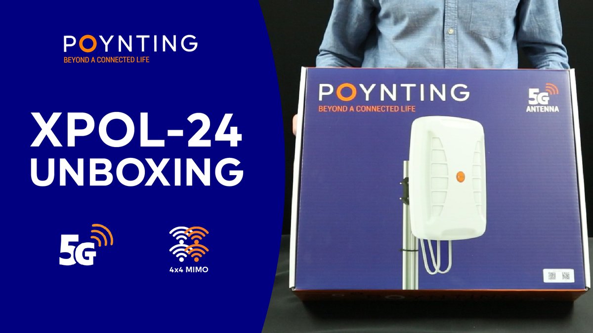 📦 𝗪𝗵𝗮𝘁 𝗶𝘀 𝗶𝗻 𝘁𝗵𝗲 𝗯𝗼𝘅?

Ernst Coetzee unboxes the new ❹🅧❹ MIMO 5G/LTE Antenna from #Poynting. Have a look at our XPOL-24  Antenna here: 
youtu.be/3XBJfK0LsQA 

#OutdoorAntenna #RuralInternet #unboxed2022 #unboxing #Poynting #5g #video