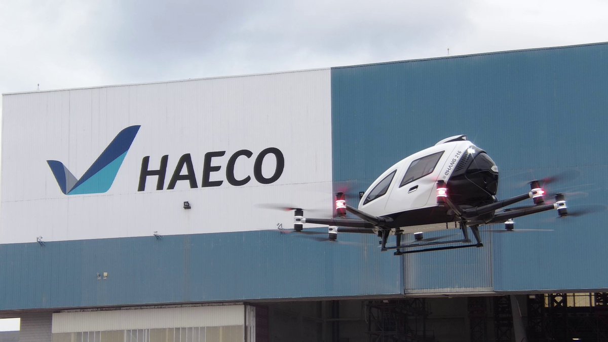 idealmagn3t's tweet photo. ElectricVTOL: RT @ehang: We are glad to cooperate with @HAECO_Group to co-develop systems and solutions that cater to the needs of continued airworthiness and after-sales maintenance services in preparation for the commercial operation of EH216-S.
#EHanโฆ https://t.co/kwQi7gTbXO