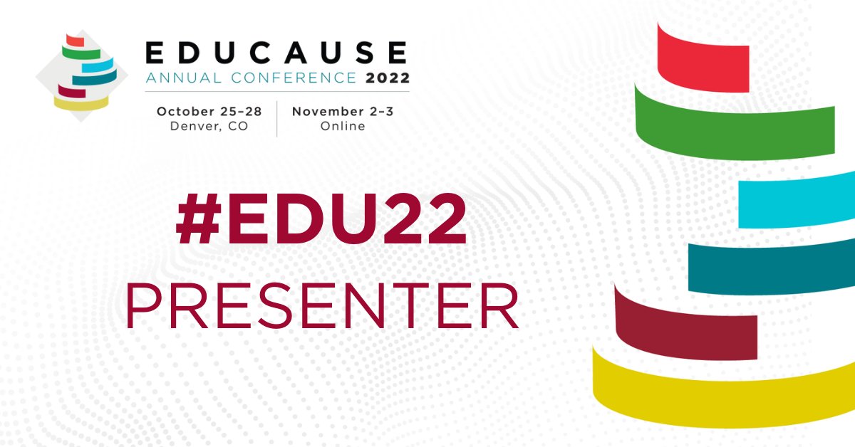 I'm delighted to share my ideas about branched eLearning activities at the Online EDUCAUSE Annual Conference 2022.  #EDU22
Join me on Nov 3rd in my poster session - Branched E-Learning: 4 Ways to Really Cater to Your Learner!! Visit events.educause.edu/annual-confere….