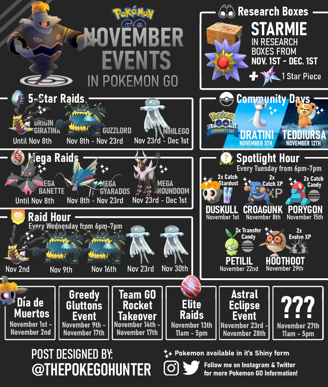 Pokemon Go November 2022 Events: Guzzlord Raids, Spotlight Hours and More -  CNET