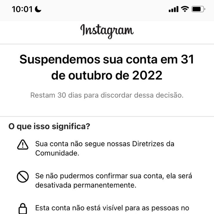 GuardiolaCamila's tweet photo. Comecei o dia assim. Tem mais gente ai também com a conta suspensa do instagram? 

#instagram https://t.co/y8fdltc4hj