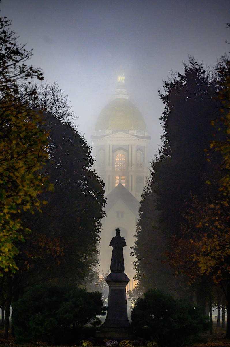 NotreDame's tweet photo. This is Halloween 🎃 https://t.co/IVGN5T2Mwx