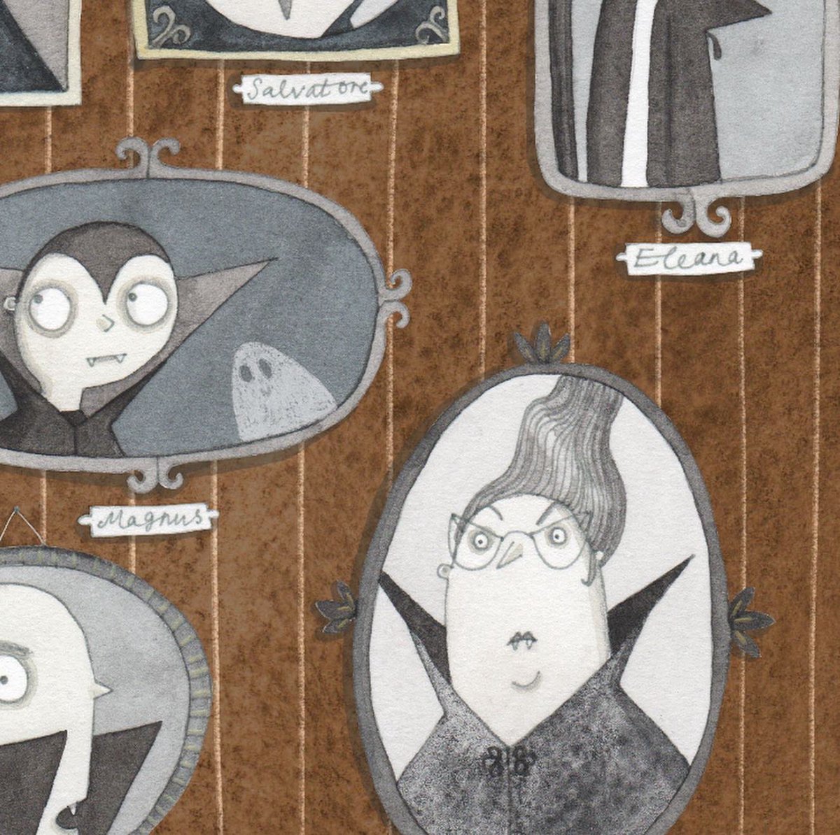 Happy Halloween 🎃
I have LOVED illustrating this family of vampires. I think they might need their own story..