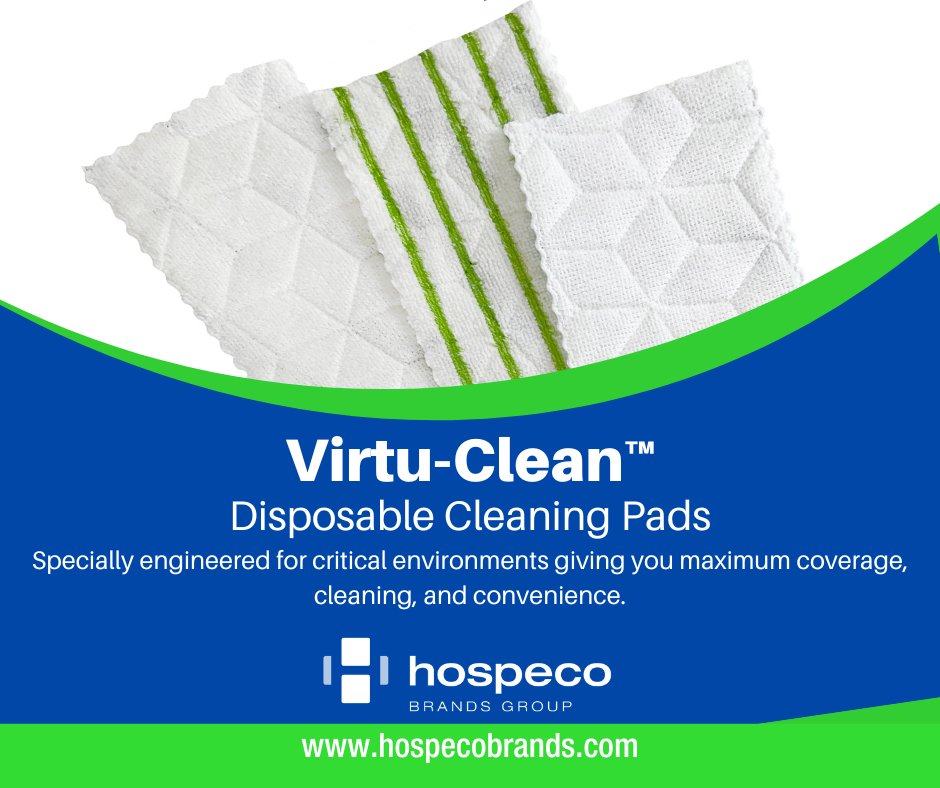HospecoBrands's tweet photo. Not all cleaning products are created equal. Virtu-Clean™ Disposable cleaning Pads check all the boxes for single-use, even coverage, and cleaner floors. #RethinkClean #hospecobrandsgroup #hospeco #cleaningpads #floors
Visit https://t.co/ifYWDdjicB to learn more! https://t.co/0THWlPjQgs