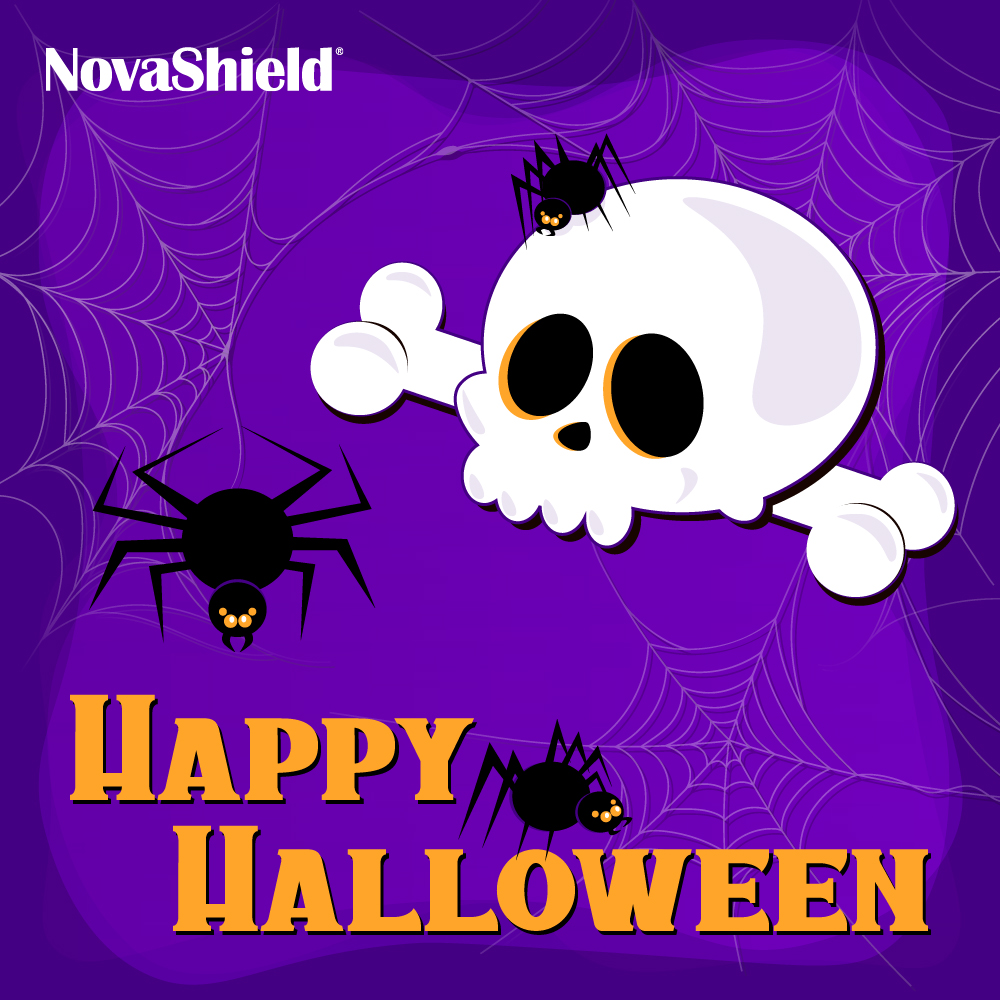 NovaShieldBrand's tweet photo. Wishing everyone a safe, spooky, and Happy Halloween from NovaShield! 🎃

#halloween #holidays https://t.co/k46IARopex