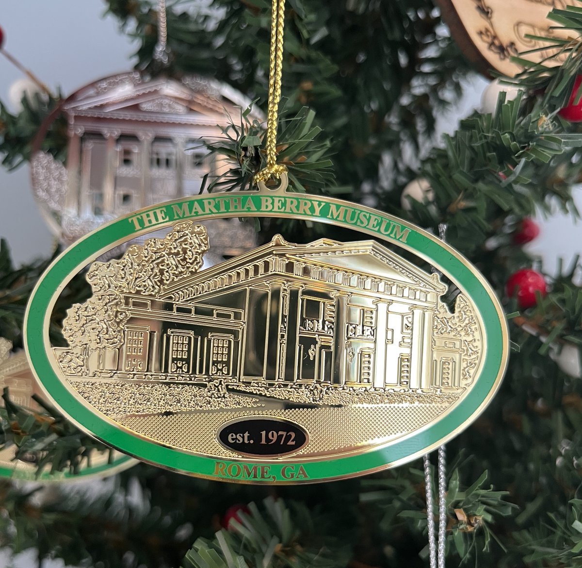 🎄🎁 Our gift shop has some great items for the holiday season! We have some new items for sale, including commemorative ornaments. Get an Oak Hill or Martha Berry Museum ornament for you or your loved ones today! 🎄🎁