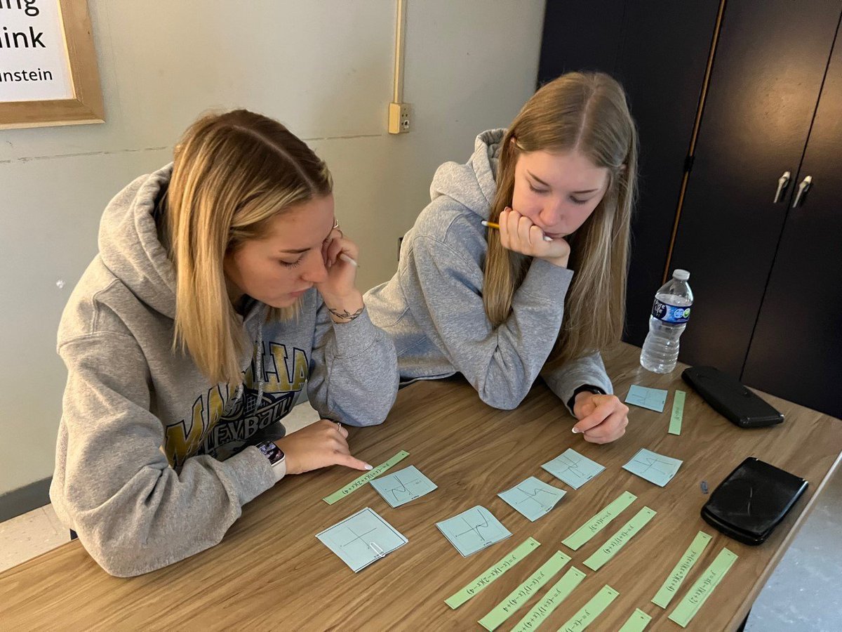 MagnoliaAlgebra's tweet photo. College Algebra students completed a formative assessment lesson on graphing polynomials from the Mathematics Assessment Project.

https://t.co/KWBDuR2tKn
"Representing Polynomials Graphically"

#formativeassessment
#SouthernRegionalEducationBoard
#cooperativelearning https://t.co/DrMInkBdXS