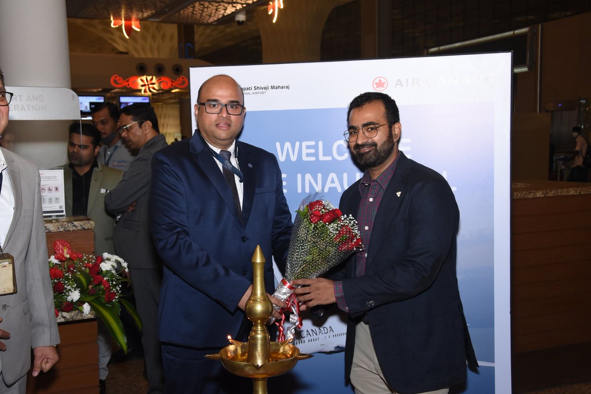 DigvijayMehra's tweet photo. Congrats @AirCanada and @CSMIA_Official on a fabulous launch of the #Toronto-#London-#Mumbai flight. This new route will further accelerate the thriving relationship between #Ontario and #India and make it easier to #invest, #trade and do #business between the two jurisdictions. https://t.co/HQDt84q3VN