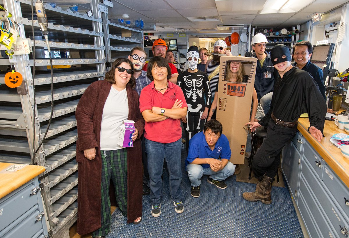 JRSO_IODP's tweet photo. Happy Halloween! π» Here's a look back at how they celebrated on some of the previous expeditions, too! #Exp385, #Exp363, #Exp359, and #Exp336. @TheJR @NSF #IODP #JRSO #NSFfunded https://t.co/K8zdeba2yL