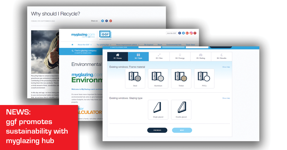 The Glass and Glazing Federation's (<a href="/GGF_News/">Glass and Glazing Federation</a>) dedicated environmental section, MyGlazing is a valuable resource for GGF members to use with consumers that are looking for more reassurance, support, and advice on sustainability.  
ow.ly/g4iz50LpsJN