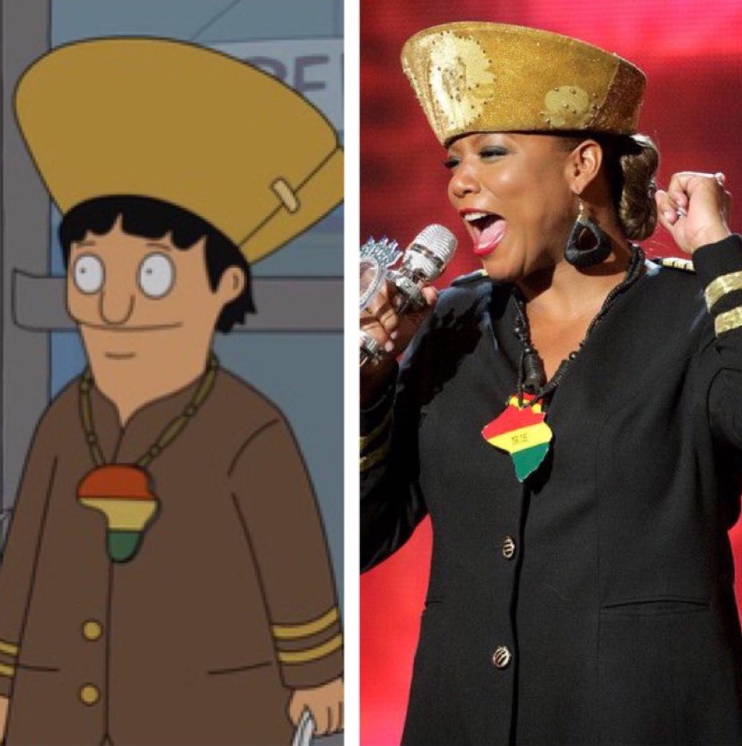 The time Gene from Bob’s Burgers was Queen Latifah for Halloween 🔥