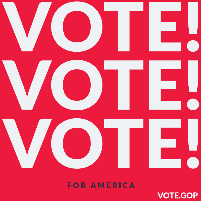 Republicans's tweet photo. It’s ELECTION DAY!

Go vote America!