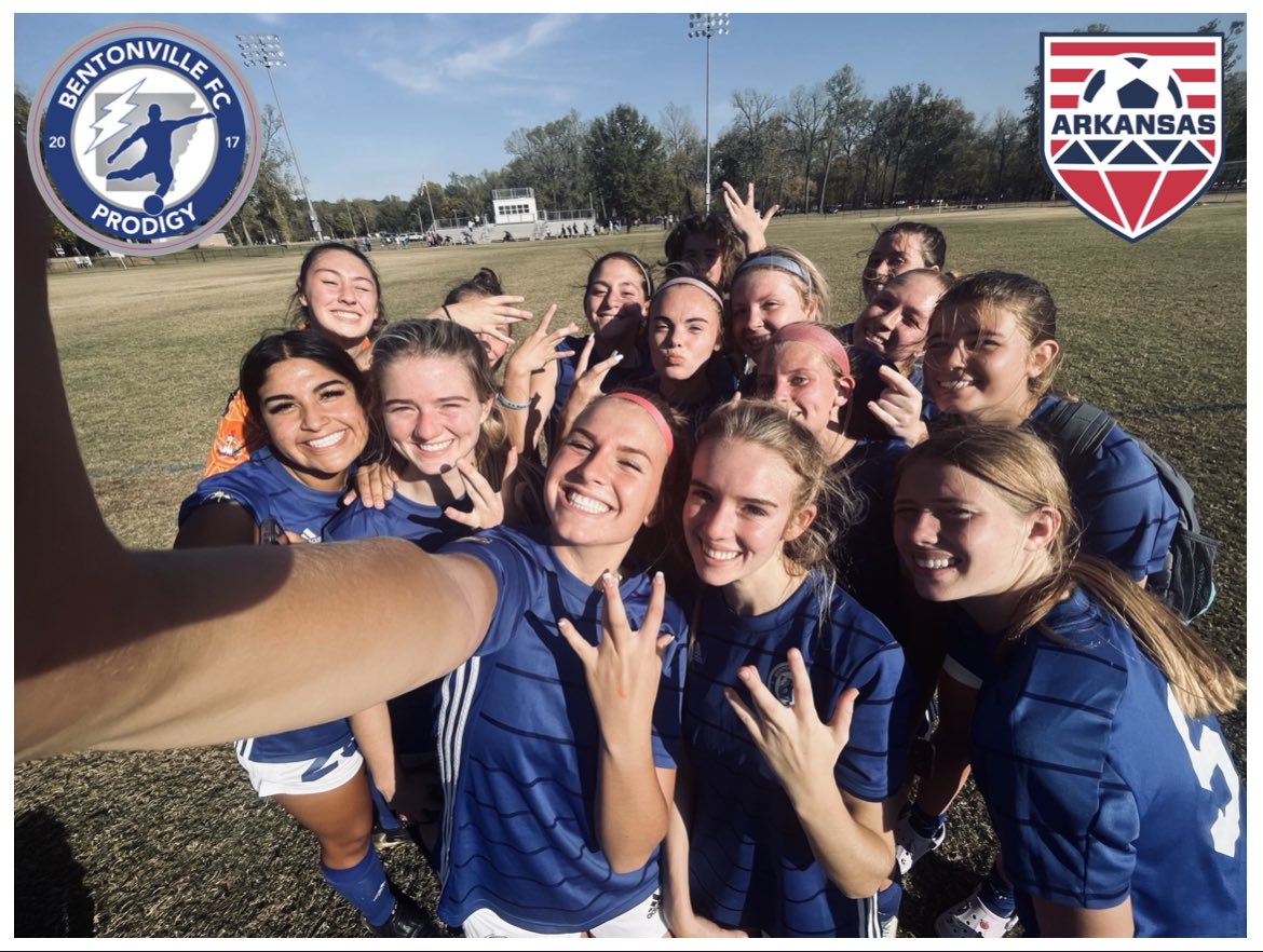 These ladies! Our ‘06 premier girls are headed to the Arkansas State Cup semi-finals next weekend, after winning 2-1 on Sunday!  Keep rollin’ them up, ladies!!! #soccerlife #arkansassoccer #bentonvilleprodigyfc <a href="/SoccerArkansas/">Arkansas Soccer Association</a>