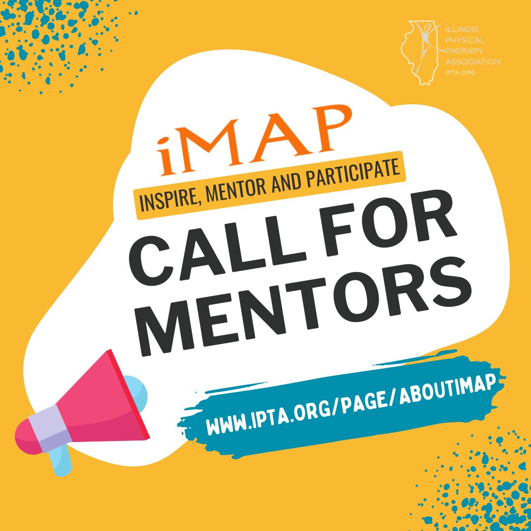 IPTAconnect's tweet photo. Interested in giving back, and promoting clinician growth throughout Illinois? 

IPTA’s mentorship program, iMAP, is looking for mentors with experience in pediatrics, private practice, women's health and cash-based PT. 

Join today:  https://t.co/R8kADYNrRb https://t.co/88zJD1KoDi