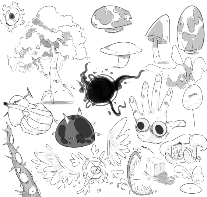 idk what to draw tonight so i did random stuff 