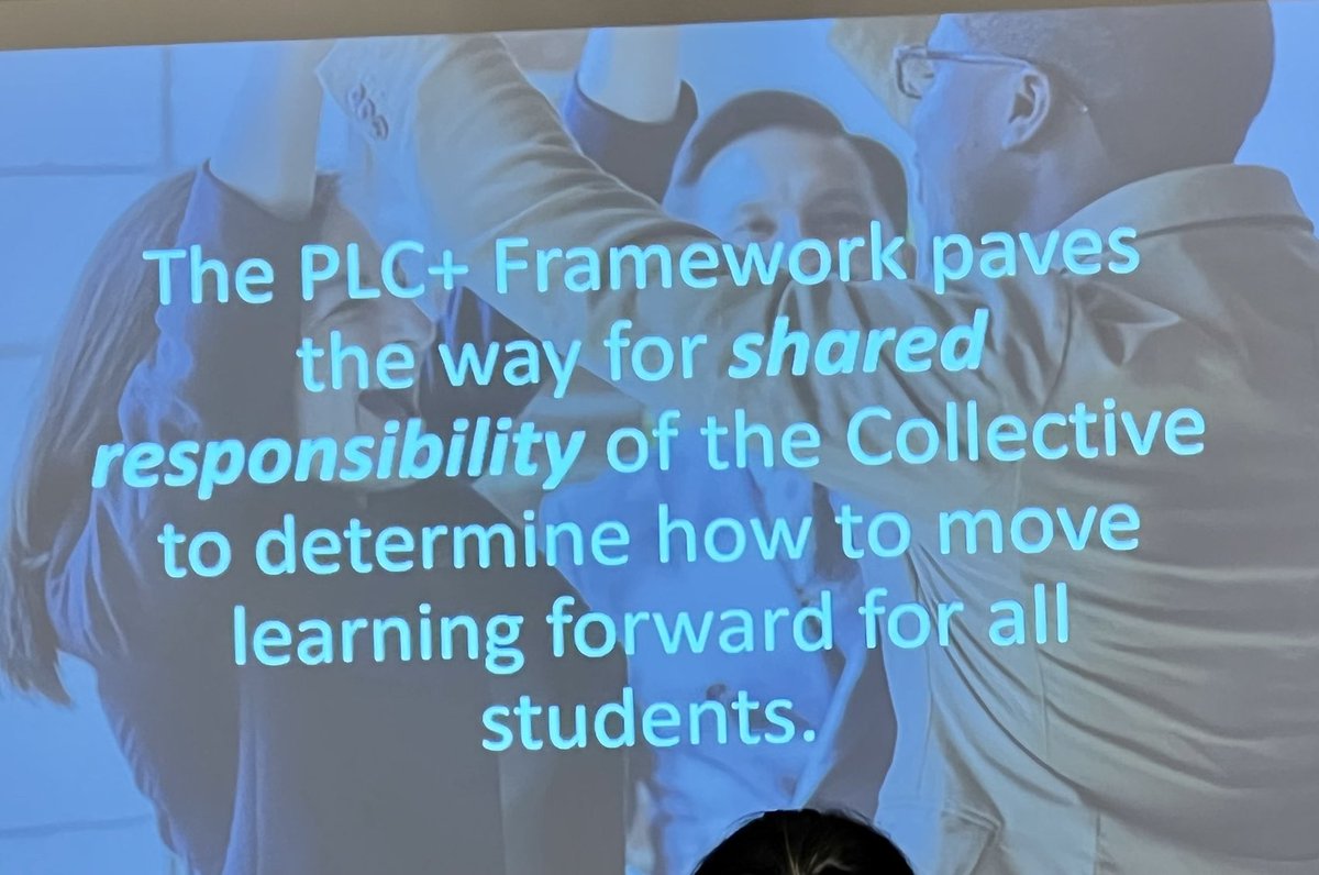 AmandaLMarch's tweet photo. The PLC+ framework paves the way for shared responsibility, a foundation to build #CollectiveEquity @Doc_Nik307 @learnersquared @CorwinPress #PLC2022 #2022AnnualPLC https://t.co/QXWfrVFNfN