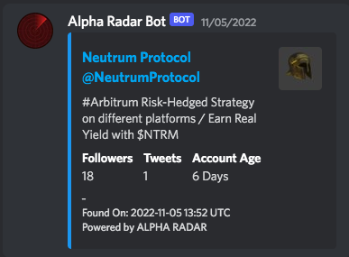 Alpha Radar tweet media