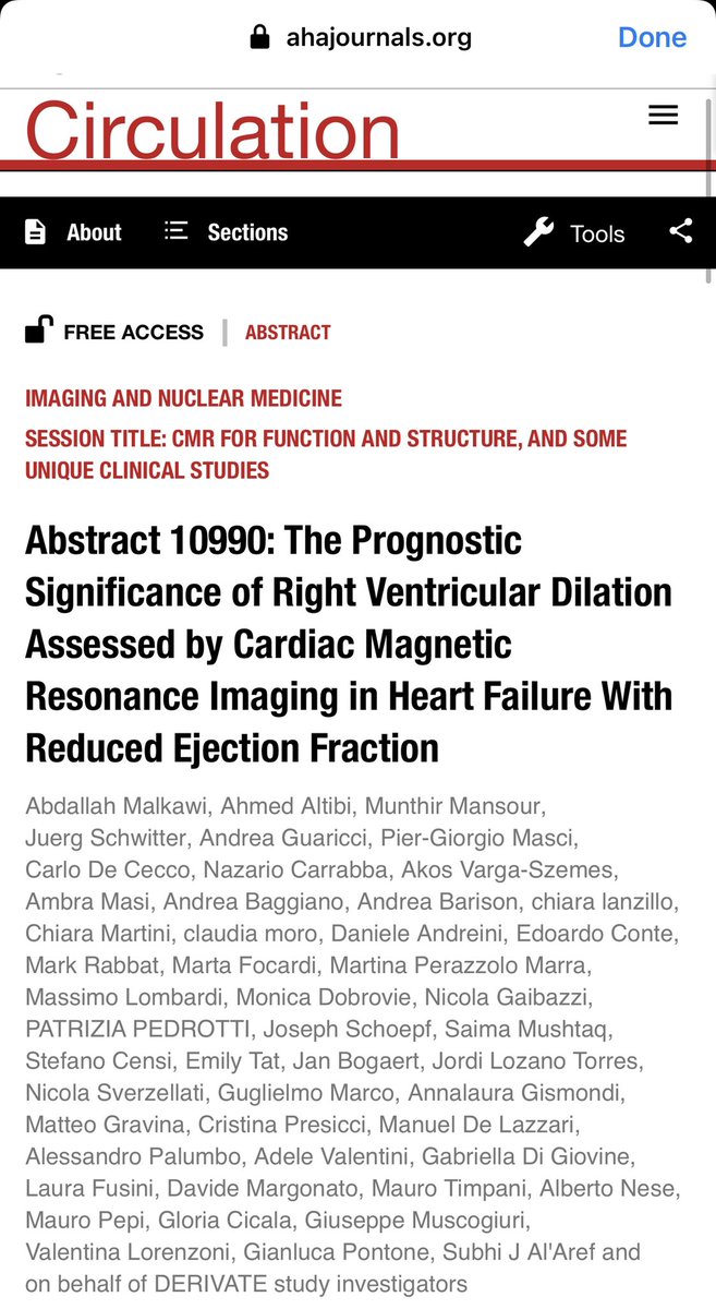 Teebi_MD's tweet image. 📌 Check out our #AHA22 work investigating prognostic significance of RV Dilatation by #CMR in 2,500 patients with HFrEF. 

⬆️RVEDVi associated with an ⬆️⬆️ risk of all-cause mortality (ACM) and ACM and/or HFH, independent of LVEF.

#MedTwitter #CardioTwitter #AHA2022  #CardioEd