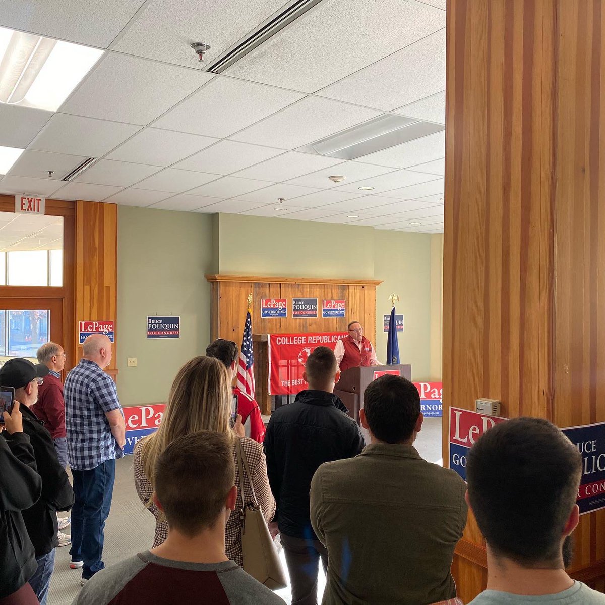 We got every bit we could out of that extra hour over the weekend! College Republicans all from several states made calls into and knocked doors in Maine to #GOTV, #MoveMaineForward, and #BringBackBruce