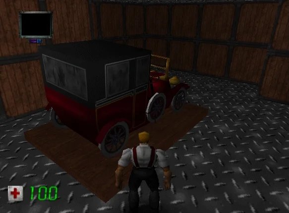 DukeAtomicTimes's tweet photo. The Duke Nukem: Zero Hour level "Going Down" takes place on the ill-fated RMS Titanic, and as such, contains a boatload (har har) of references to the 1997 James Cameron blockbuster hit. One of them is a shaking car in the cargo hold, referencing the film's sex scene. https://t.co/JXiXt6JdxU