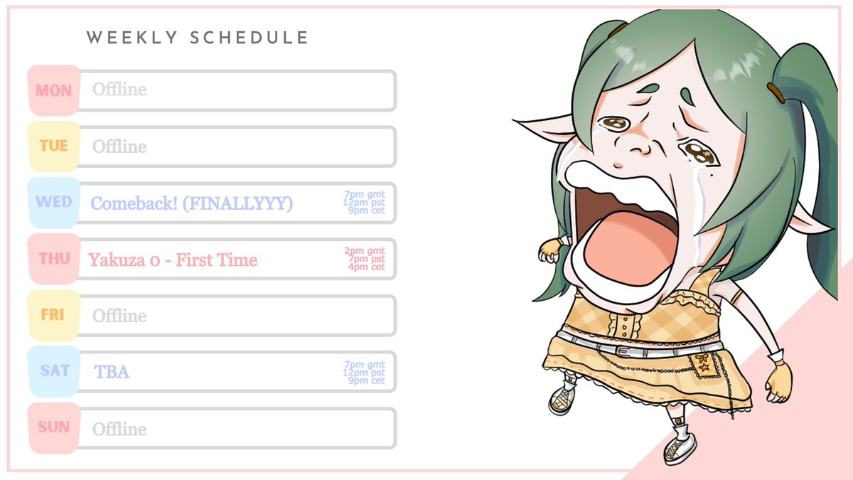 EstellaTien's tweet photo. 🗓 6-12th November 🌟
at last after almost 3 months I'm back! I'm a bit nervous after so long but I'm so excited to see you guys again <33
📍https://t.co/3hoNUkaGCy 💚
art by @/rosyeclair
#ENVtuber #VTuberEN #VTuberUprising https://t.co/l0nuayEbS8