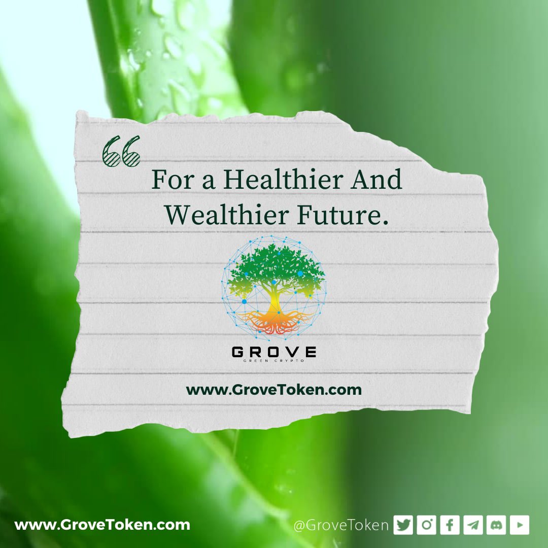 I Just bought more #GroveToken , im determined to set my kids up in life , the plan is they can use the staking rewards as income in a few years 😎. 
#GroveSwap #GroveX #GroveArmy #GroveFarmingSolutions