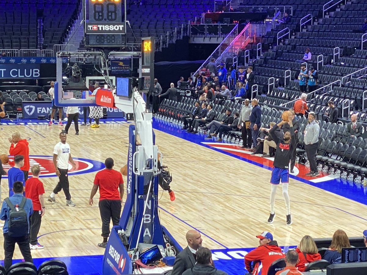 MyBlueNation's tweet photo. Nerlens Noel in Detroit before taking on Thunder https://t.co/CUygzGhtD4