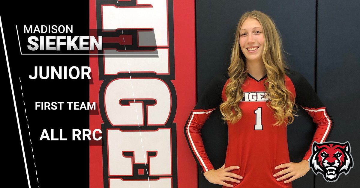 admactivities's tweet photo. Congratulations to Madison Siefken on being named First Team All-RRC in volleyball! #TigerEdge https://t.co/obK1E45oPF
