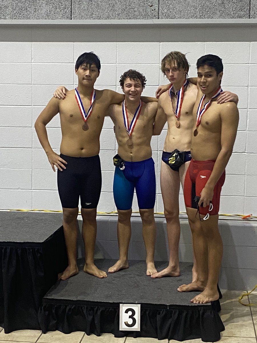 FHNswimdive's tweet photo. Congrats to the following medalists at GAC South
200 Med Relay Elias, Edward, Andrew, and Hunt 3rd
200 Free Relay Edward, Jax, Brady, and Elias 3rd
500 Free Hunting Everhart 4th
1 M Diving Yuvraj 2nd and Logan 3rd
Also Congratulations to Yuvraj and Logan for Qualifying for State https://t.co/szdLucxHKb
