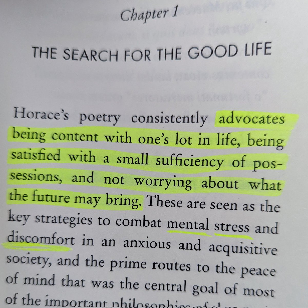 DrewzerNC's tweet photo. Horace's 'How to Be Content' #found_me on July 25, 2022. It was on the ground beneath my 2nd floor apt balcony. I know it sounds strange but the grass was wet with dew, but the book wasn't. 🤔😂🙏🏼 #ufotwitter https://t.co/BCbsvlCU3t