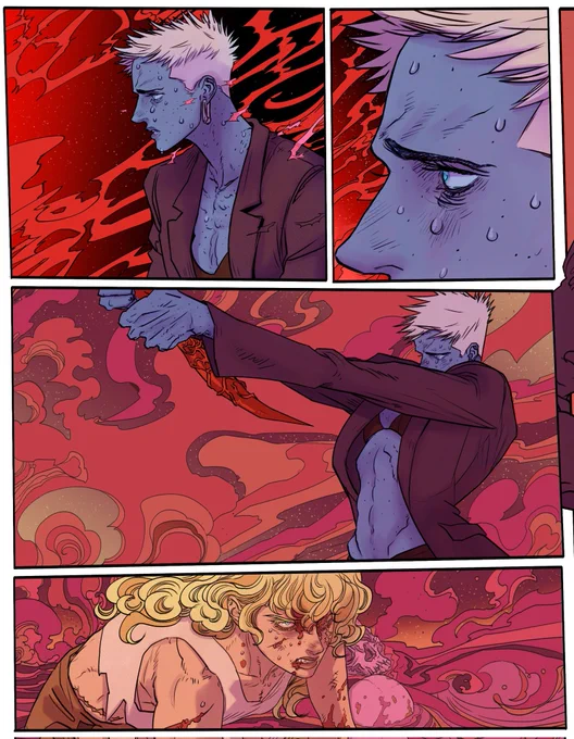 #artistsontwitter 
I love drawing girls in agony 