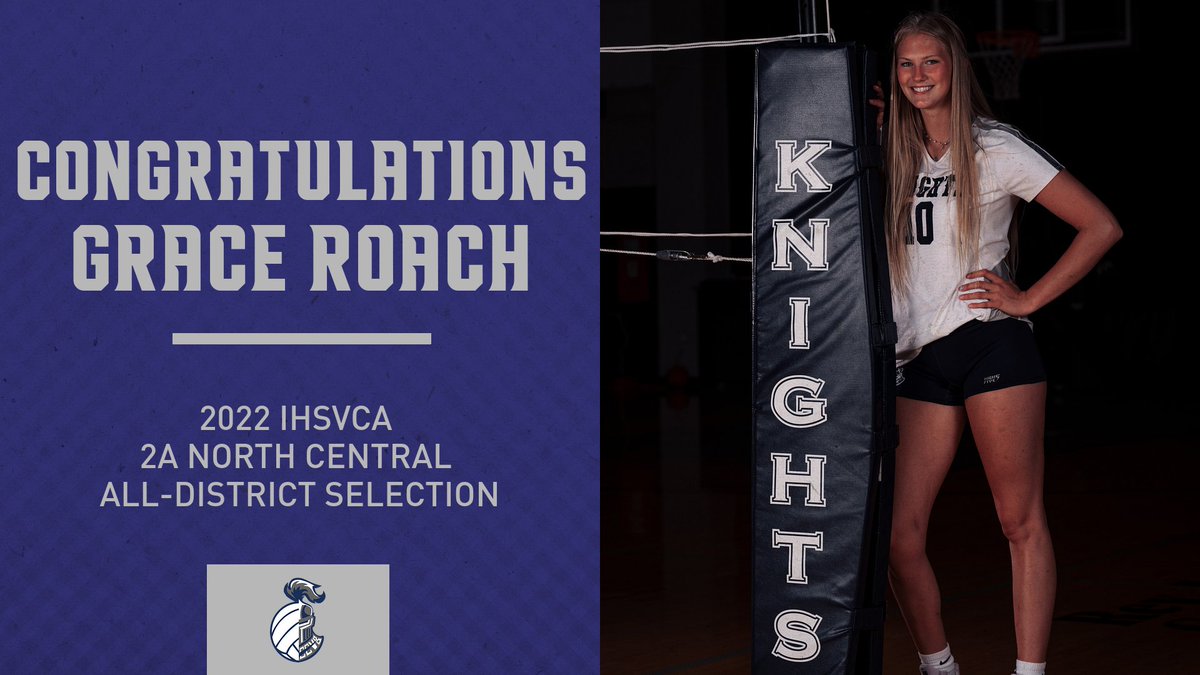 Another post season award rolling in for the Knights.  Congratulations <a href="/GraceRoach05/">Grace Roach</a> on being voted to this years @IHSVCA Class 2A North Central All-District Team.<a href="/LCC_Athletics/">Central Catholic Athletics</a> @ccstudents23 <a href="/LCSS_President/">Mr. Seeley, LCSS President</a> <a href="/LCC_Barstool/">Barstool LCC</a>  <a href="/samueltking/">Sam King</a>